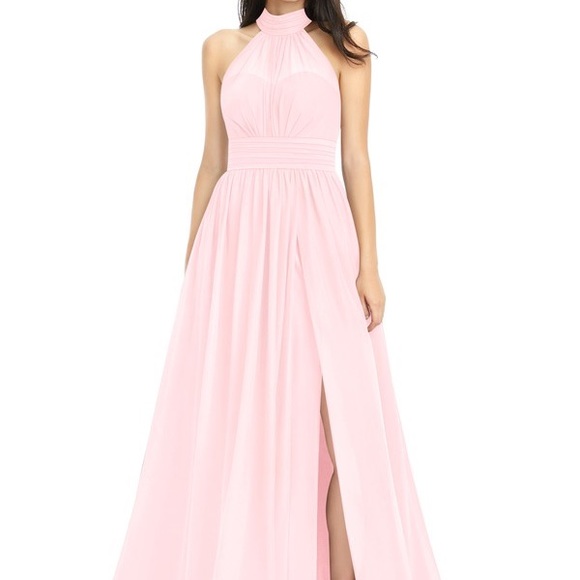 Azazie Blushing Pink Bridesmaid dress - Picture 6 of 7